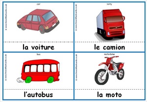 Example of transport cards (pack 2)